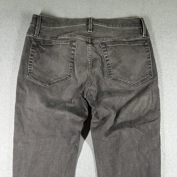 Frame Jeans Mens 31 Fade To Grey L'Homme Slim Black Stretch Denim Pants - Picture 10 of 12